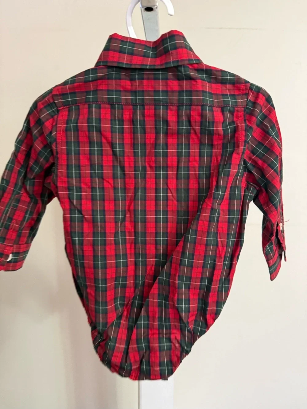 Hartstrings Holiday Plaid Bodysuit with Bowtie